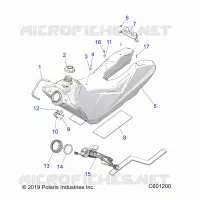 SISTEMA DI ALIMENTAZIONE CARBURANTE, FUEL TANK ASM.
