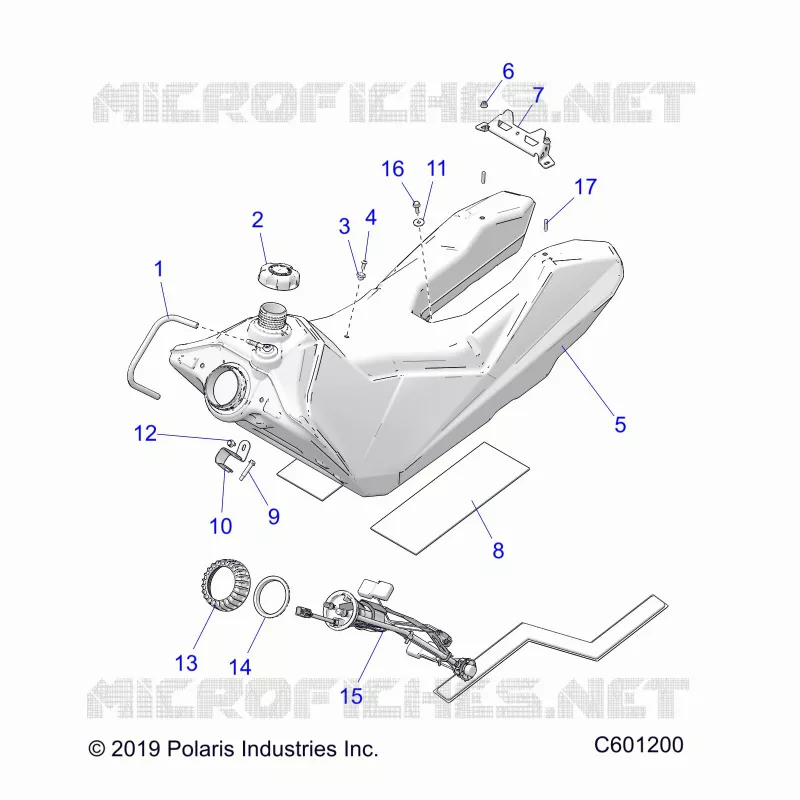 SISTEMA DI ALIMENTAZIONE CARBURANTE, FUEL TANK ASM.