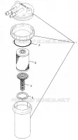 Carburante / separatore SL 700 B974071, Intl. SL 700 I974071, SL 700 Deluxe B9 (4940874087C014)