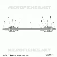 TRASMISSIONE, HALF SHAFT, FRONT