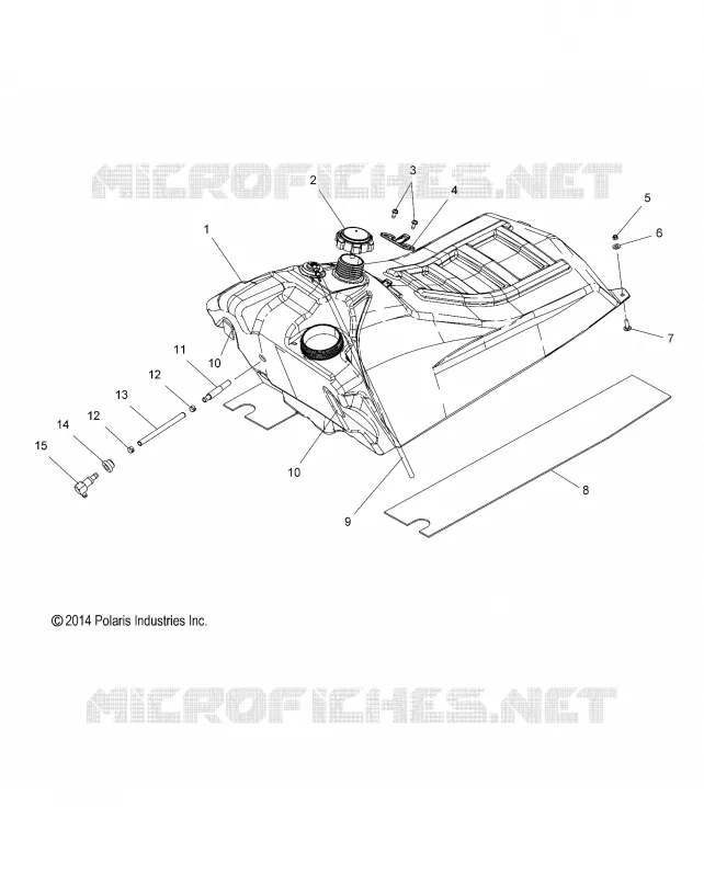 SISTEMA DI ALIMENTAZIONE CARBURANTE, FUEL TANK ASM.