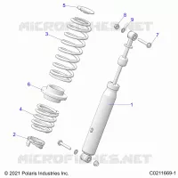 SUSPENSION, AMMORTIZZATORE POSTERIORE