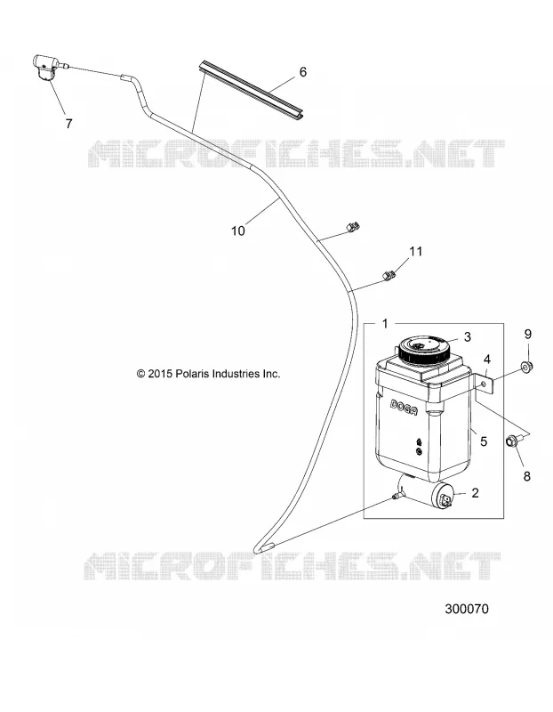 BODY, WINDSHIELD, WASHER, RH
