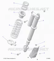 SUSPENSION, REAR SHOCK MONTAGGIO