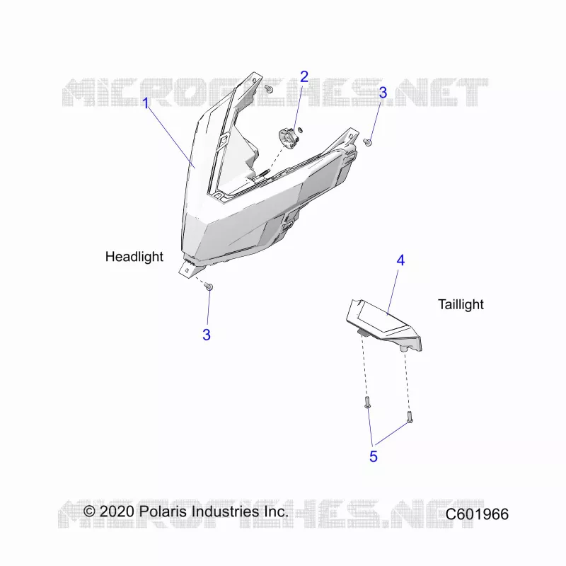 ELETTRICO, HEADLIGHT AND TAILLIGHT