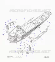 CHASSIS, PROTEZIONE FRIZIONE, FOOTRESTS, AND RUNNING BOARDS