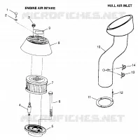 PRESA D'ARIA/SCAFO INGRESSO ARIA (SL700/DELUXE) SL 700 B974071 and SL 700 D (4940874087B009)