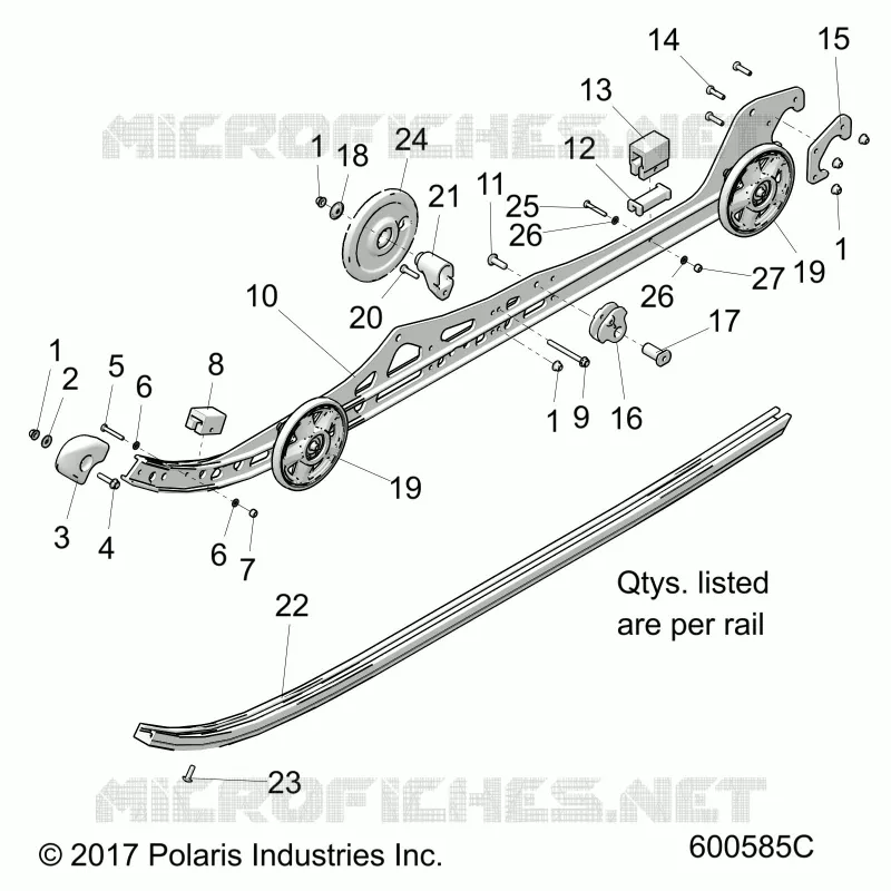 SUSPENSION, RAIL MOUNTING