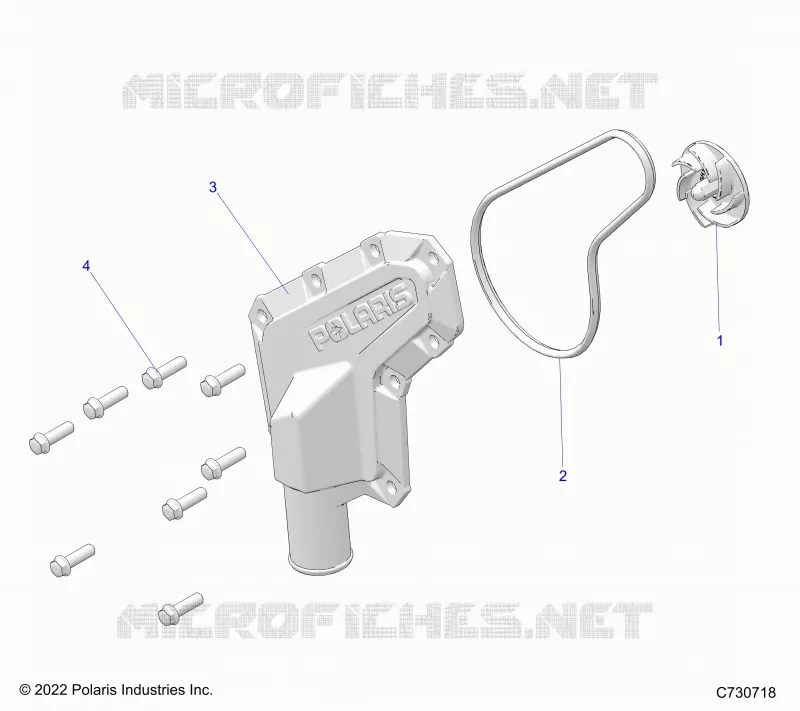 MOTORE, WATERPUMP IMPELLER AND COVER