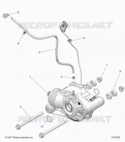 TRASMISSIONE, FRONT GEARCASE MOUNTING