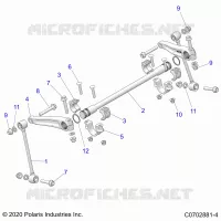 SUSPENSION, FRONT BARRA DI STABILIZZAZIONE