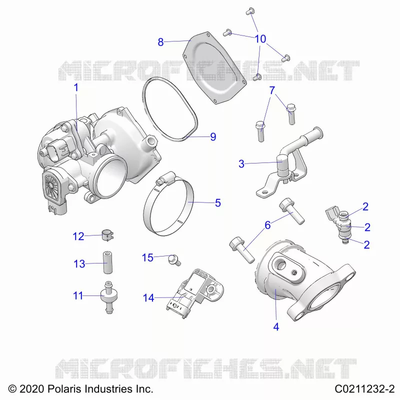 ENGINE, CORPO FARFALLATO AND FUEL RAIL