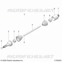 TRASMISSIONE, REAR DRIVE SHAFT