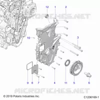 MOTORE, FRONT COVER ASSEMBLY