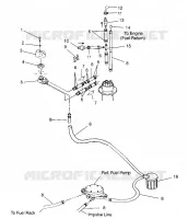 SISTEMA DI ALIMENTAZIONE CARBURANTE SL 650 B954058 (4930483048A010)
