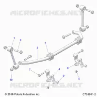 SUSPENSION, FRONT BARRA DI STABILIZZAZIONE- G21GAB99CM/FM (C701011-2)