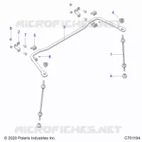 SUSPENSION, REAR BARRA DI STABILIZZAZIONE