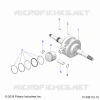 ENGINE, ALBERO MOTORE AND PISTON