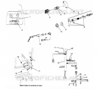 ACCENSIONE   cablaggio 500 CARB 0962764, 500 CARB SKS 0962564,  500 CARB (4931873187B006)