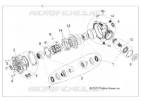 TRASMISSIONE, FRONT SCATOLA DEGLI INGRANAGGI INTERNALS 1332842