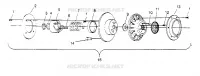 FRIZIONE DRIVEN ASSEMBLY RXL TOURING 0950869 (4928982898C005)