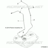 BODY, CARBURANTE LINES, STD.
