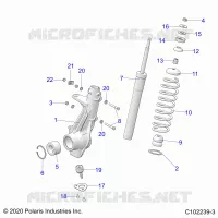 SUSPENSION, ANTERIORE MONTANTE