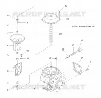 MOTORE, CARBURATORE UPPER