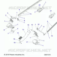 CHASSIS, PROTEZIONE FRIZIONE, FOOTRESTS, TUNNEL GRIPS