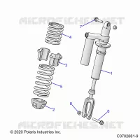 SUSPENSION, SHOCK ANTERIORE MOUNTING