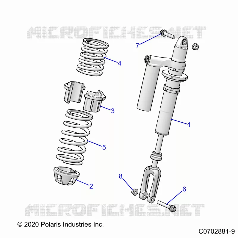 SUSPENSION, SHOCK ANTERIORE MOUNTING