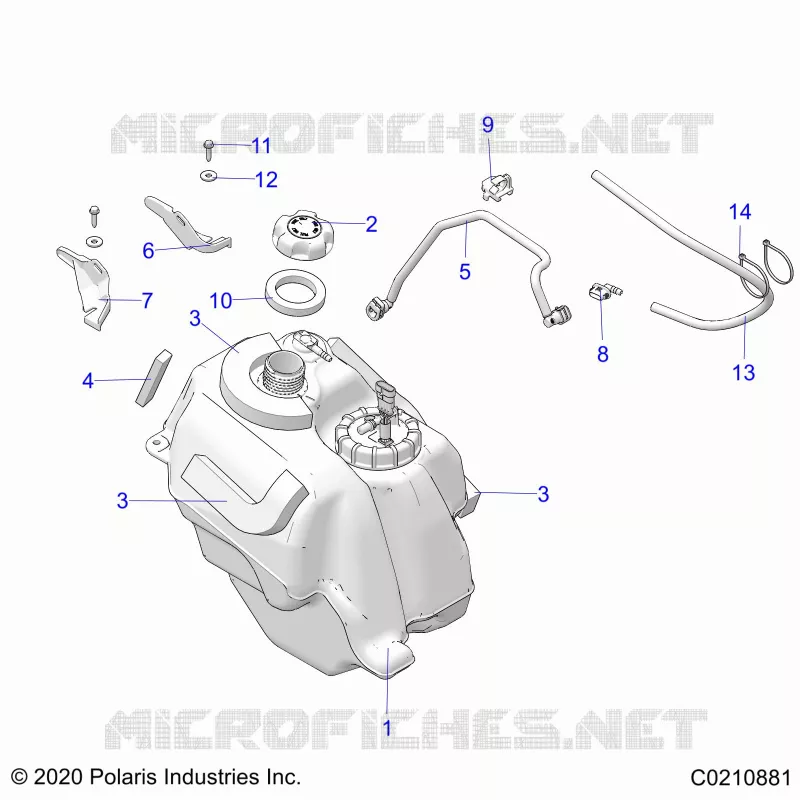 SISTEMA DI ALIMENTAZIONE CARBURANTE, FUEL TANK ASM.