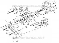 SCATOLA DEGLI INGRANAGGI/FRENO and copertura della catena MOUNTING Magnum 4X4 W968144 and Swedish Magn (4936053605C005)
