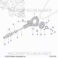 TRASMISSIONE, CHAIN TENSIONER AND SPROCKET