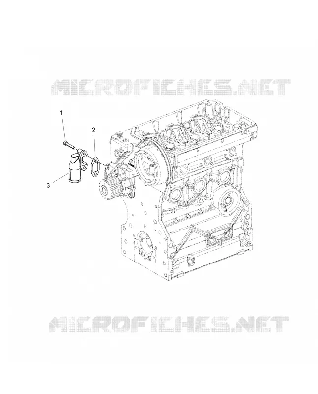 ENGINE, INGRESSO ACQUA FLANGE