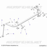 SUSPENSION, REAR BARRA DI STABILIZZAZIONE