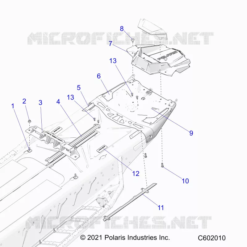 CHASSIS, REAR, MISC. COVERS AND SNOWFLAP