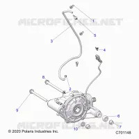 TRASMISSIONE, FRONT GEARCASE MOUNTING