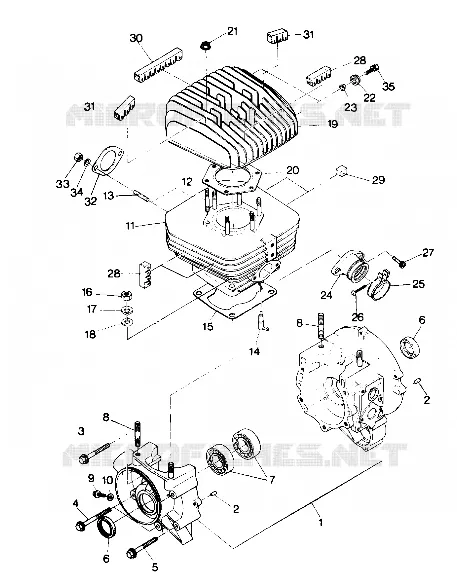 CRANKCASE AND CILINDRO (4913511351038A)