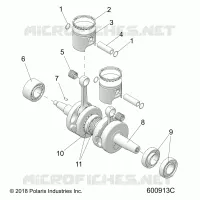 ENGINE, PISTON AND ALBERO MOTORE