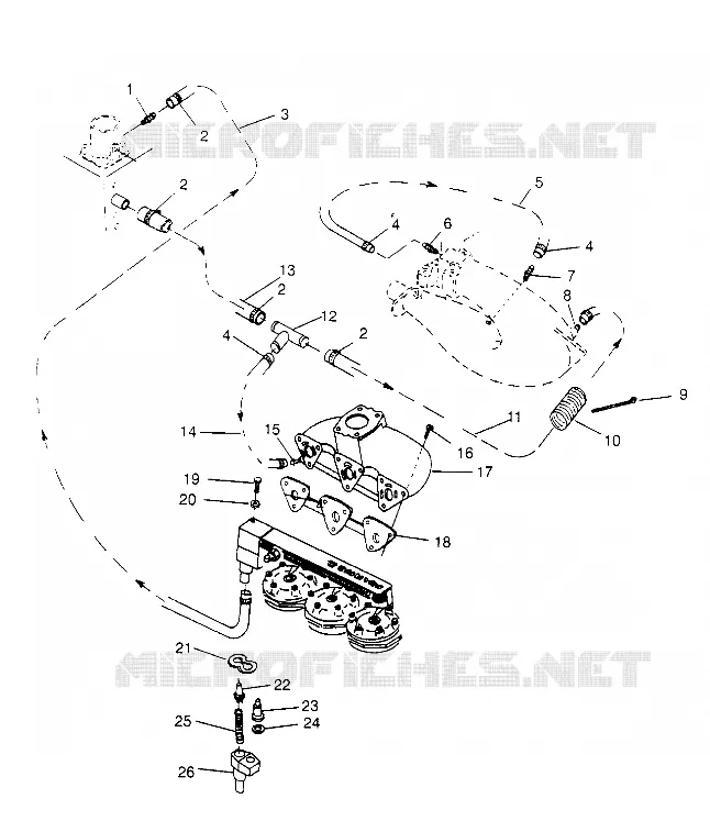 SISTEMA DI RAFFREDDAMENTO  SL 750 B954070 (4930523052B008)
