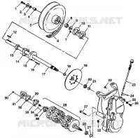 TRASMISSIONE 700 XCR 0985678(A) and EUROPEAN 700 XCR E985678 (4943114311B008)