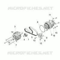 ENGINE, ALTERNATORE AND COMPRESSOR
