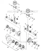 PISTONEEE   ALBERO MOTORE 440 LC 0972760 (4938353835C007)