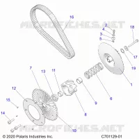 TRASMISSIONE, SECONDARY CLUTCH/BELT