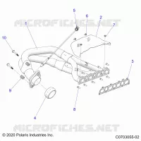 ENGINE, IMPIANTO DI SCARICO, HEADPIPE