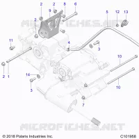 TRASMISSIONE, MAIN GEARCASE MOUNTING