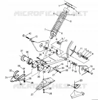 SWING ARM   SHOCK 2X4 400L W947540 (4926752675B009)