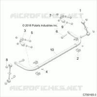 SUSPENSION, POSTERIORE STRUT STABILIZZATORE