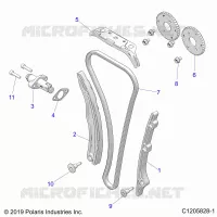 CAM CATENA AND TENSIONER
